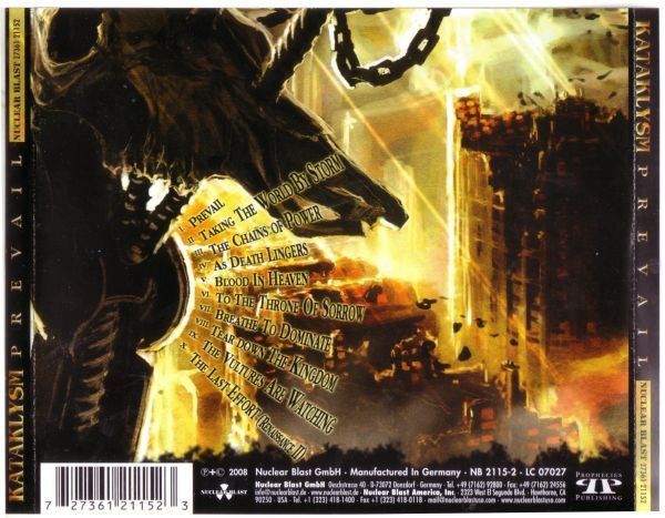 CD: Kataklysm – Prevail - Vergriffen - c – Usato da Brittnau venduto da Zibu 1