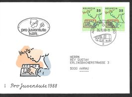 Sonderbrief A. 1488 Pro Juventute hilft 26.11.1988