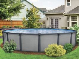 STAHLWAND POOL oval 7.15 x 3.68 x 1.32m