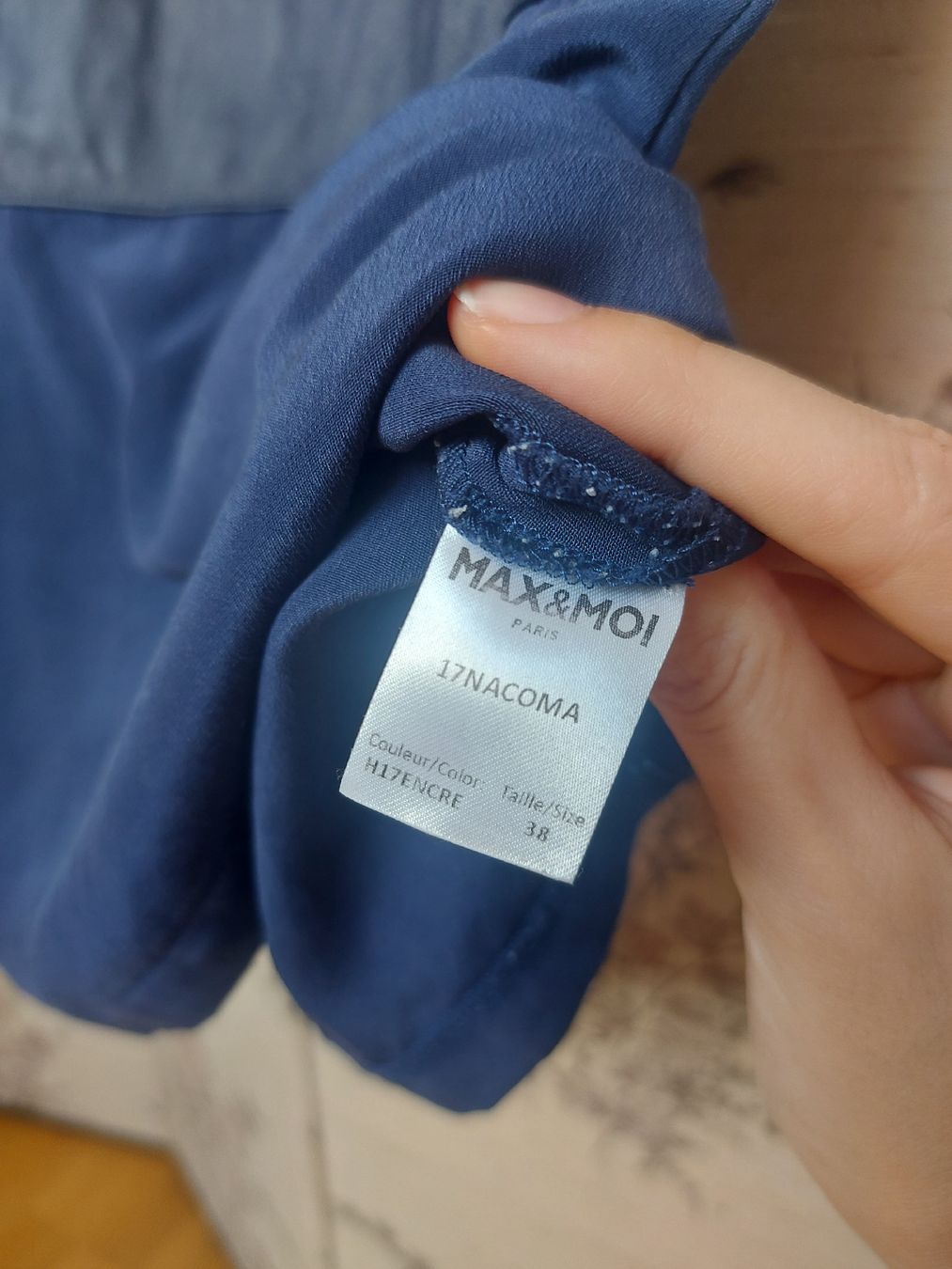 Max & Moi Top: Top Max & Moi 100% soie - T. M – Usato da Lausanne venduto da Super-cerise 3