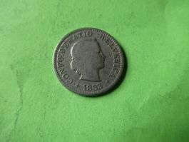 Schweiz 1883, 5 Rappen