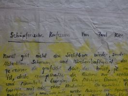 Schöpferische Konfession Paul Klee