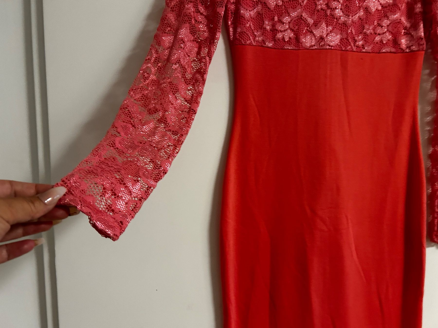 Kleider: Spitzenkleid Kleid Lachsfarbene Elegant Gr M NEU – Neu und originalverpackt aus Regensdorf von Spyke55 2