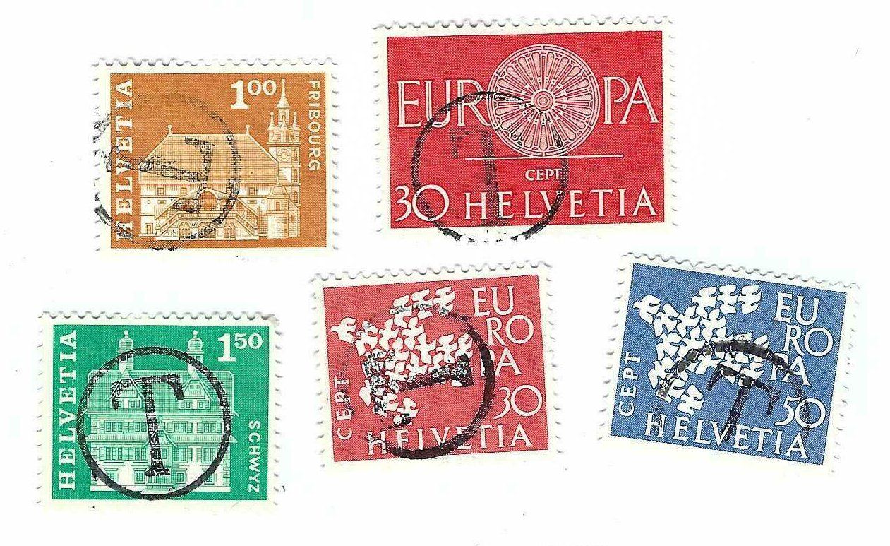 Tous les timbres: 5 Marken mit Taxstempeln  k4 – D'occasion à Aarau par fussball-fussball