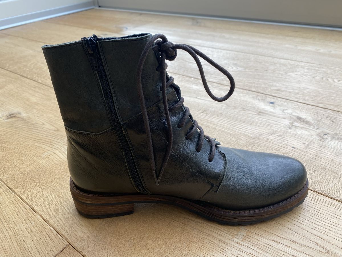 Damenschuhe: Leder Boots Tannengrün – Neu (gemäss Beschreibung) aus Ittigen von 132465 3