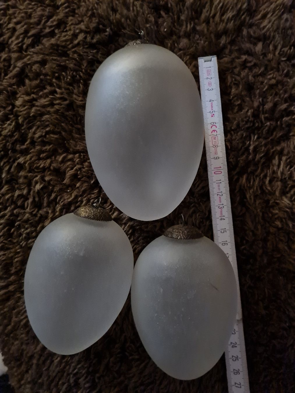 Tutte le decorazioni: 3er Set Matte Glasostereier – Nuovo (secondo la descrizione) da Münsingen venduto da Cuci31 1