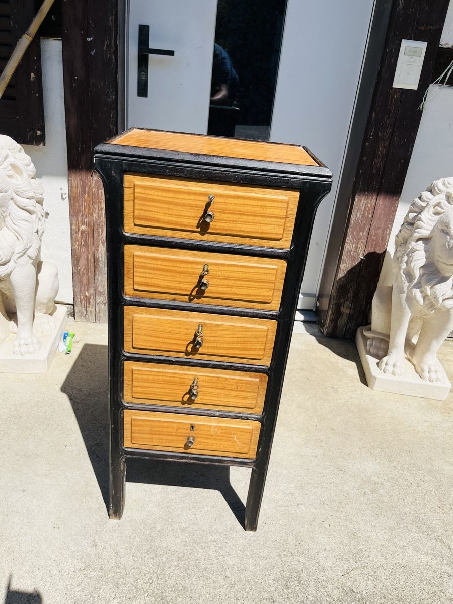 Commodes: Kommode mit 5 Schubladen Holz  – D'occasion à Heimenhausen par Bufnof 5