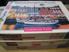 3 schöne Ravensburger Puzzle 1000 Teile