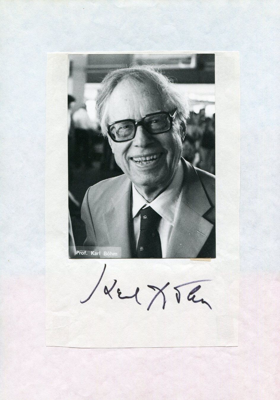 Autogramme: Karl Böhm   -   österreichisch-deutscher Dirigent – Gebraucht aus Röthenbach i. E. von Heureka5