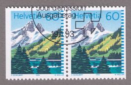 1993_837H3_Markenheft Bergsee_PAAR teilUNgezähnt_ET !