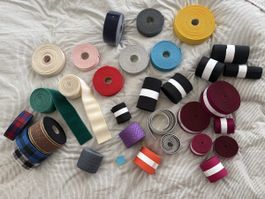 Textilbänder Lot zum basteln / Deko