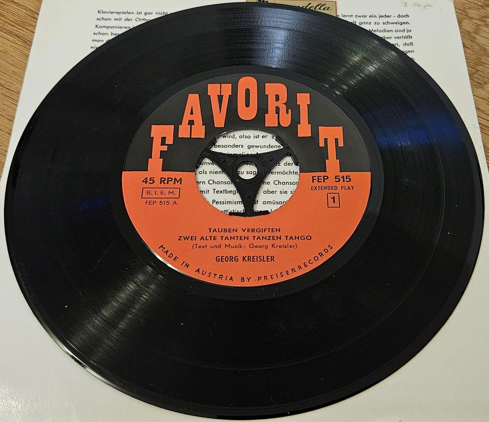 Dischi in vinile: Vinyl-Single Georg Kreisler – Usato da Schaffhausen venduto da asyouwestley 3