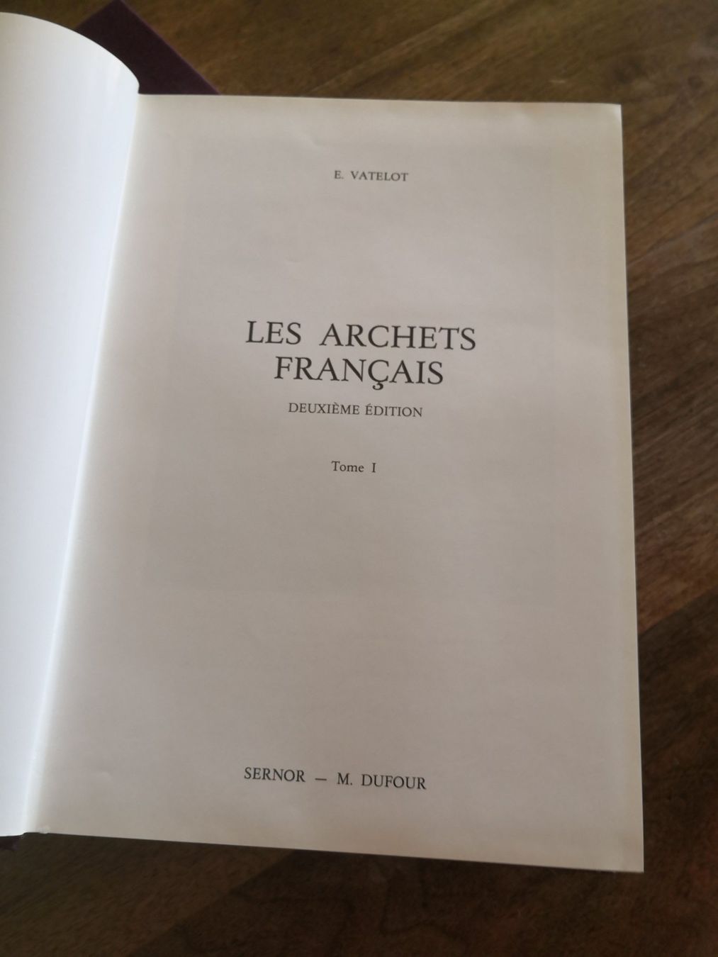 Bücher: Etienne Vatelot, Les archets français – Gebraucht aus Evilard von Mapota 1
