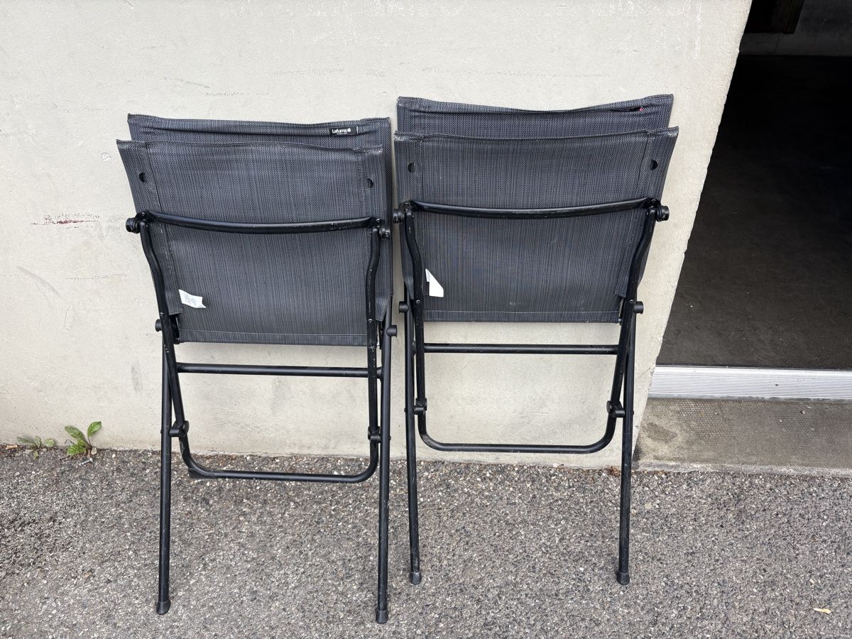 Lafuma Sedie: 2 Chaises de camping ou pour la terrasse – Usato da Bernex venduto da pierrot1010 1
