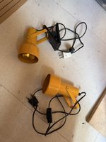 Lampe vintage jaune moutarde - Style industriel!