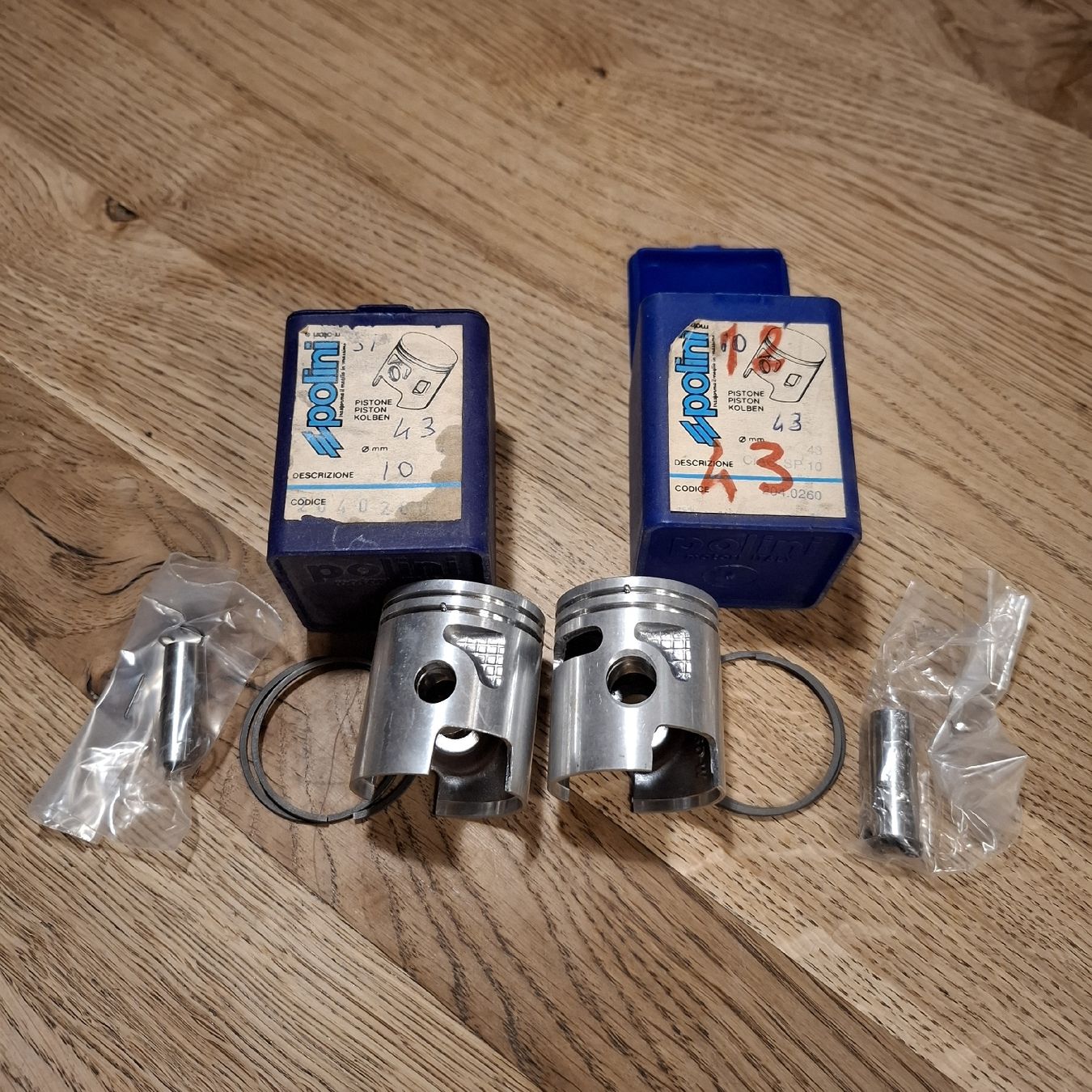 Polini Mofa-Ersatzteile: Piaggio Ciao/SI Kolben 43mm NOS – Neu und originalverpackt aus Künten von Rocchi71