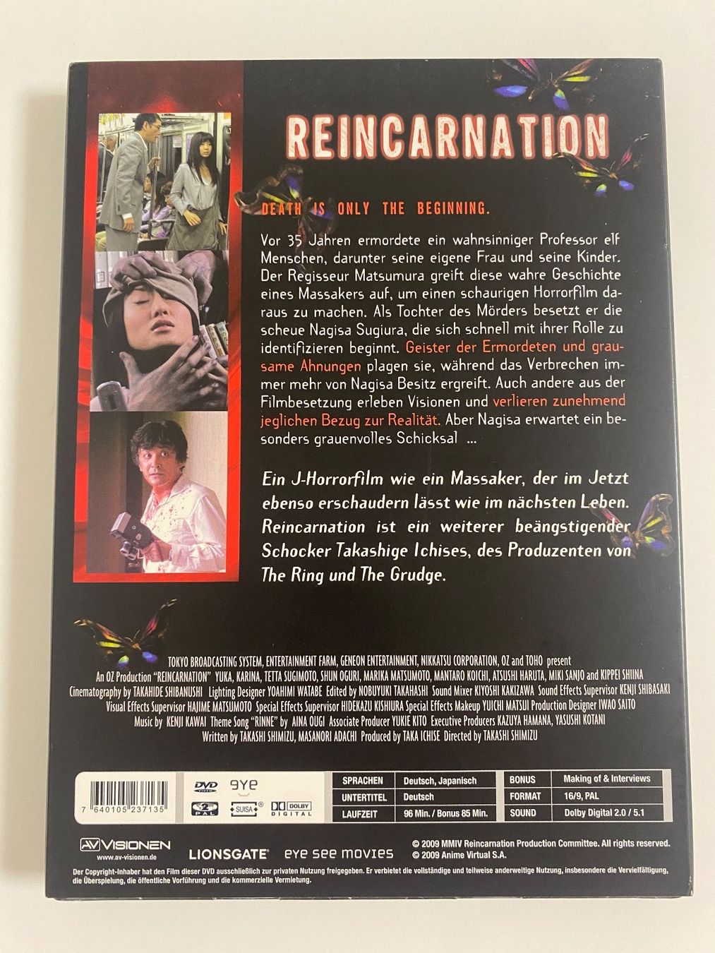 Tutti i DVDs: Reincarnation – Usato da Zürich venduto da m7lx 1