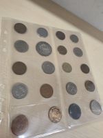 Münzsammlung diverse Länder in Hüllen gebrauchter Zustand