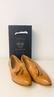 BENCI BROTHERS Leder Quasten Loafer Gr. 40.5 ITALY Cognac