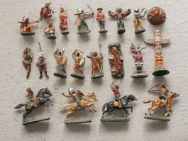 Lot Elastolin Lineol Indianer Trapper etc