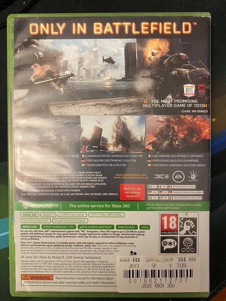 Giochi: Battlefield 4 – Usato da Küssnacht am Rigi venduto da Bionicmax 1
