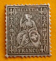 Sitzende Helvetia UNGESTEMPELT  ﻿Siehe Original Fotos   