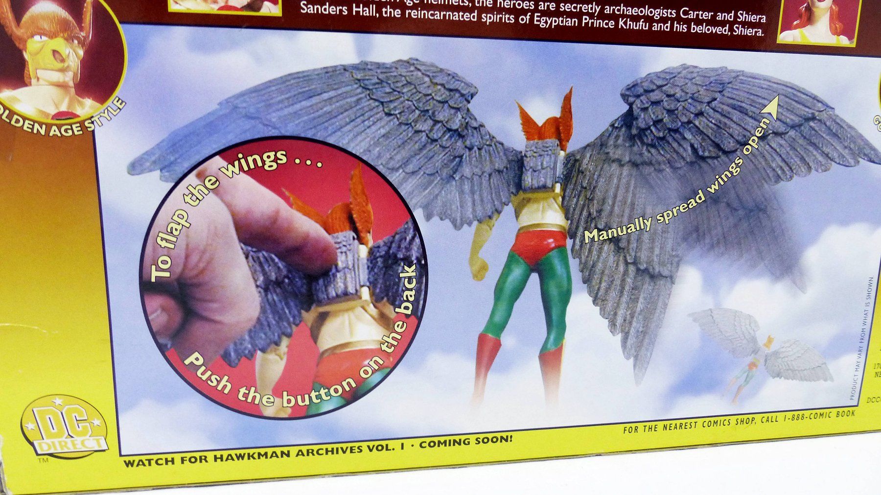 Figuren: HAWKMAN HAWKGIRL DC DIRECT ACTION FIGURE SET NOS 2000 – Neu und originalverpackt aus Lugano von YouWantUS 5