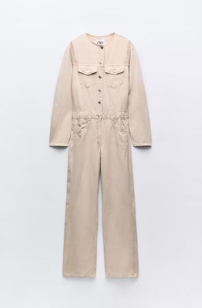 Zara Jumpsuit, mit Leinen, nie getragen