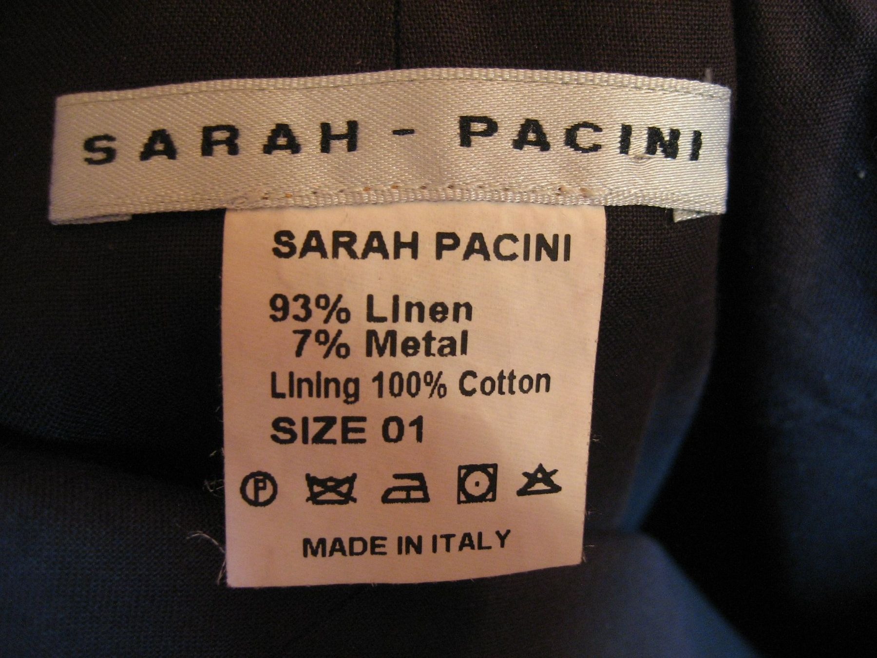 Sarah Pacini Hosen: Pantalon lin taille 36 Sarah Pacini – Neu (gemäss Beschreibung) aus Delémont von marryb 5