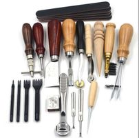 Leder Stitching Carving Punch Tool 18tlg