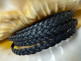 Exklusives Lederarmband mit Silberverschluss – handgefertigt