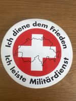 Schweizer Militär Vintage Aufkleber Militärdienst Schweiz