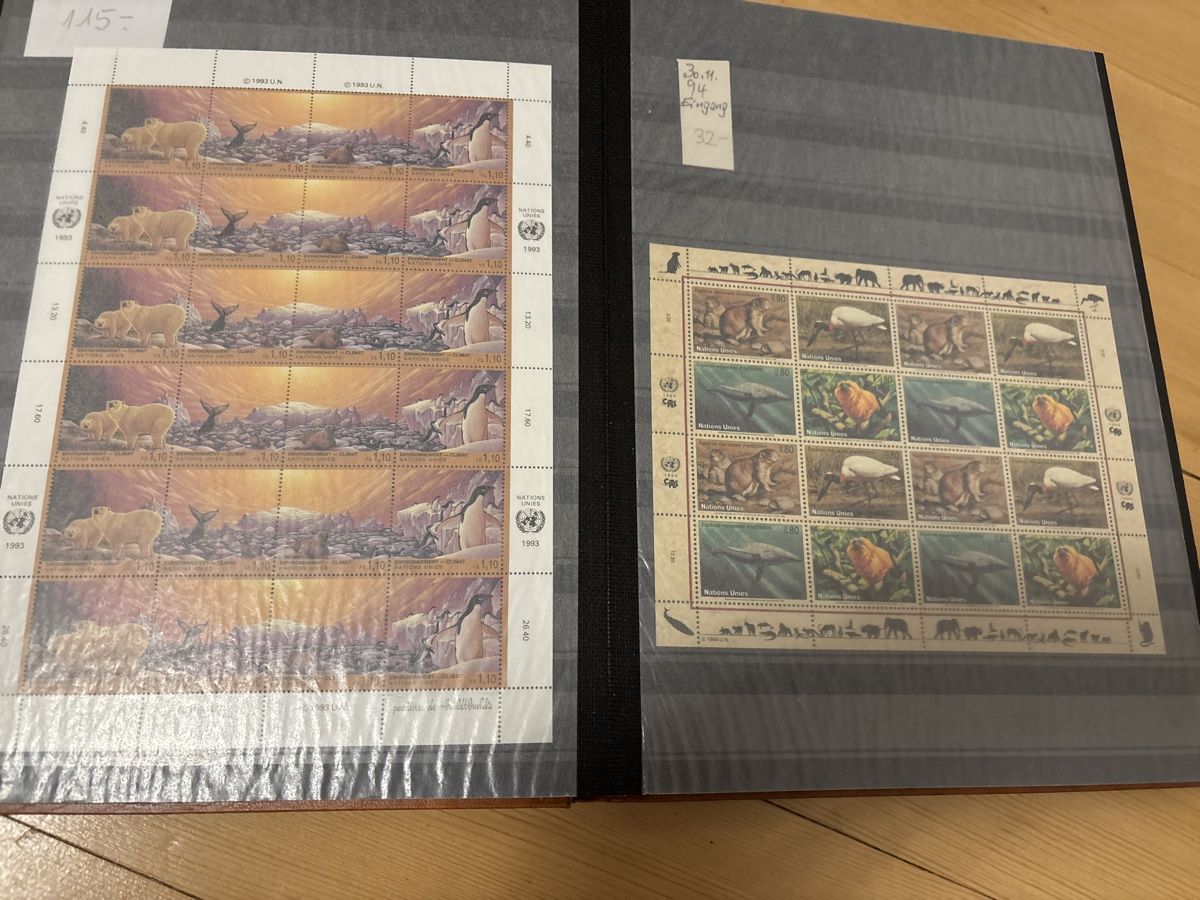 Alle Briefmarken: UNO Blöcke Briefmarken Schweiz Sammlung 1992 - 1995 – Neu (gemäss Beschreibung) aus Freienstein von Golfbueb 4