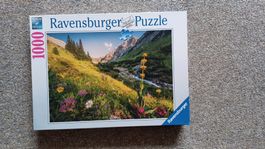 Ravensburger Puzzle 1000 Teile - Berglandschaft komplett