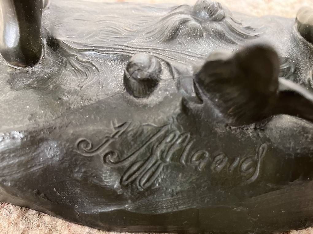 Sculture & Statue: Bronzestatue F. Iffland – Usato da Grenchen venduto da Gabrini 1