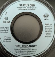 Vinyl-Single Status Quo - Ain't Complaining