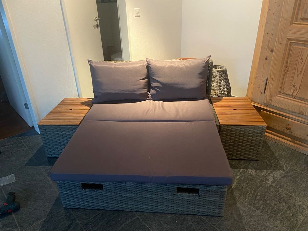 Loungesofa Gartenlounge zum Ausziehen Kaufen auf Ricardo