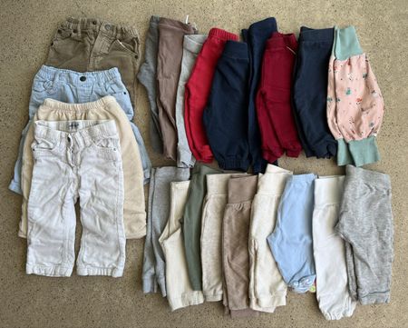 22 Babyhosen Gr. 62–68 | grosses Kleiderpaket, guter Zustand