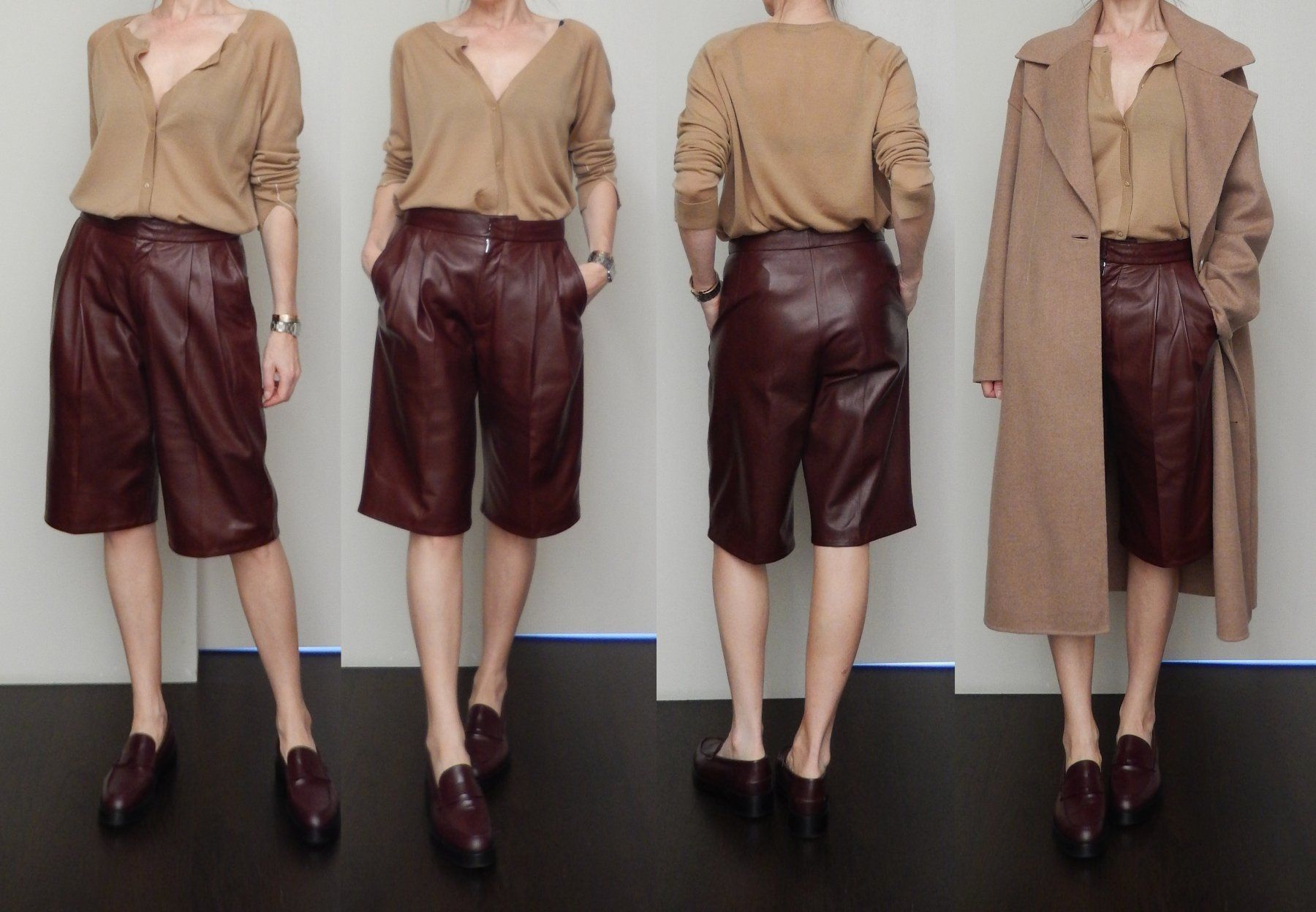 Jil Sander Hosen: Orig. JIL SANDER Nappa Leder Bermudas Gr. 36 – Gebraucht aus Tuggen von vivira 6