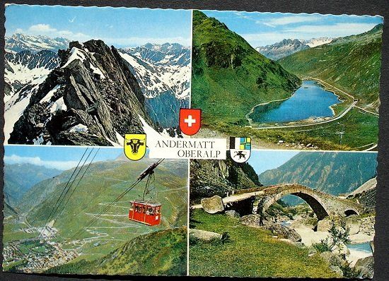 Cartoline postali: ANDERMATT OBERALP Luftseilbahn – Nuovo (secondo la descrizione) da Jona venduto da philajona