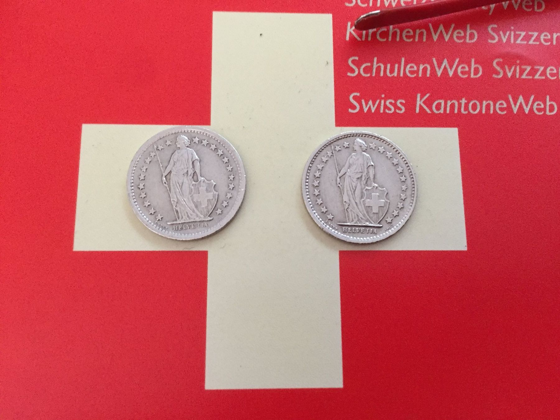 Alle Münzen: 1/2 Franken 1969 B + 1969 oMz – Gebraucht aus Elsau von herbybay 3