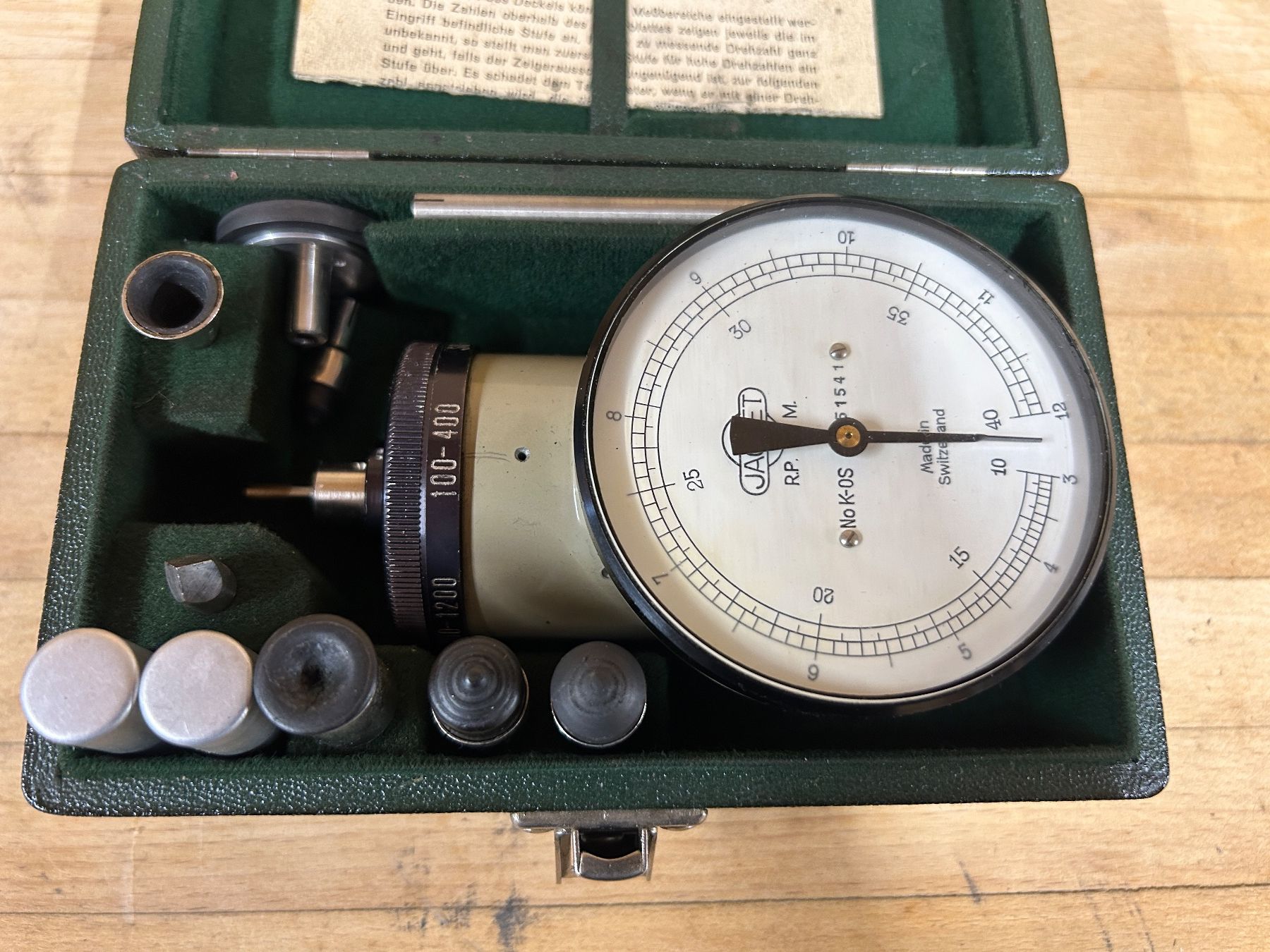 Misurare: Tachometer JAQUTE Lehrwerkstätte – Usato da Rothenfluh venduto da BitterlinPartner 1