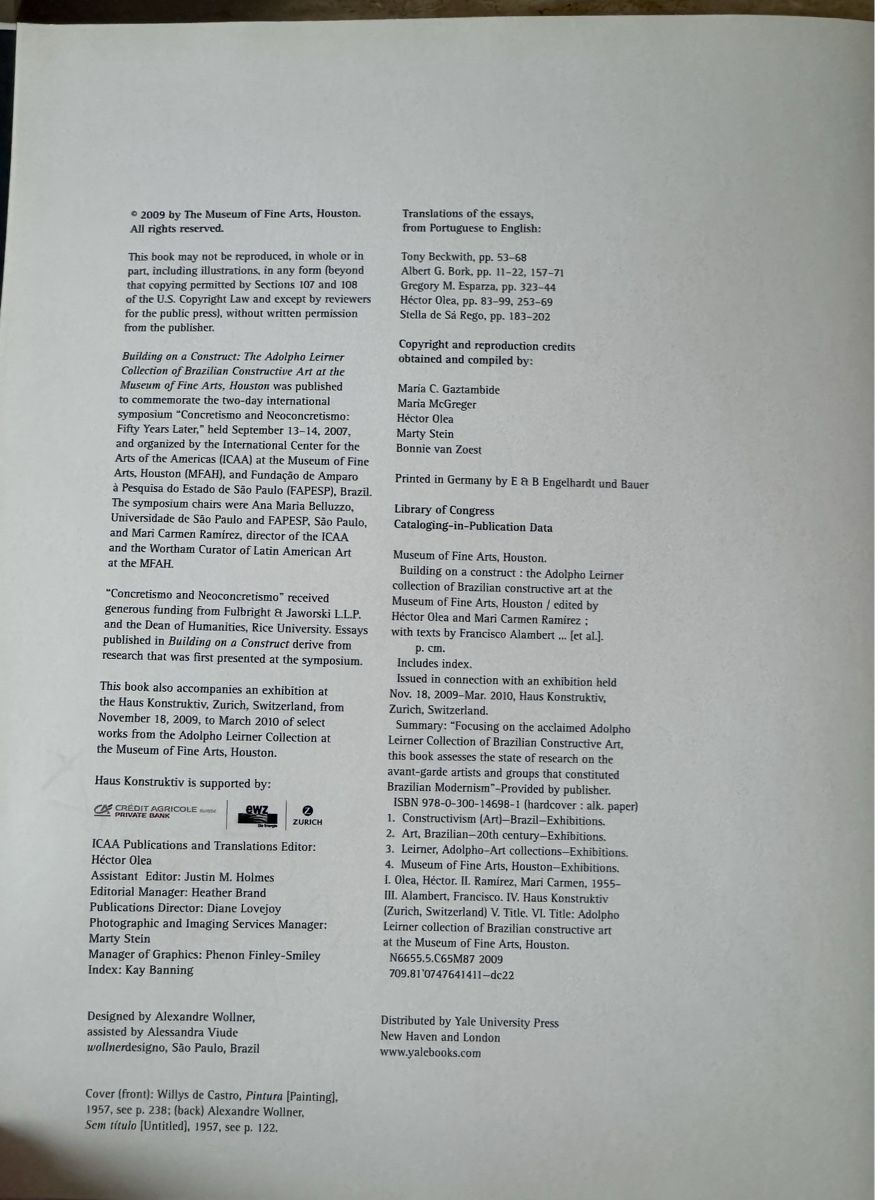 Bücher: Art book „Building on a construct” – Gebraucht aus Zürich von pulapula 3
