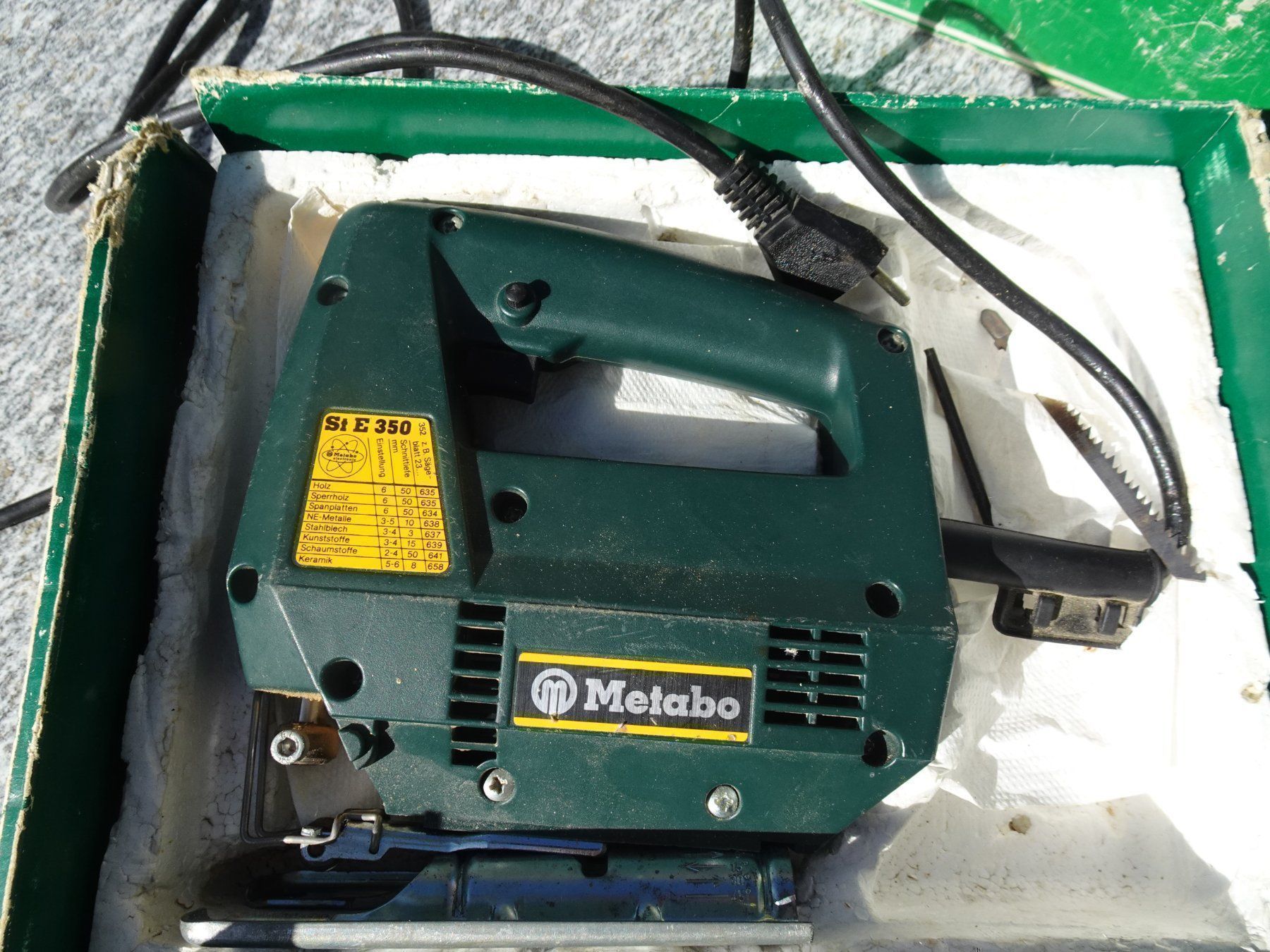 Metabo Seghe: METABO DYNAMIC WALTER ELECTRONIC St E  350, gebraucht top – Usato da Eschenbach SG venduto da eDaisy 4