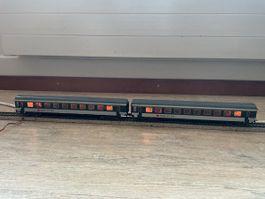 2 Märklin H0 SBB Personenwagen 4123 mit Innenbeleuchtung