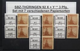 SBZ Thüringen speziel Mi-Nr.92 AX+AY Postfrisch Tadellos