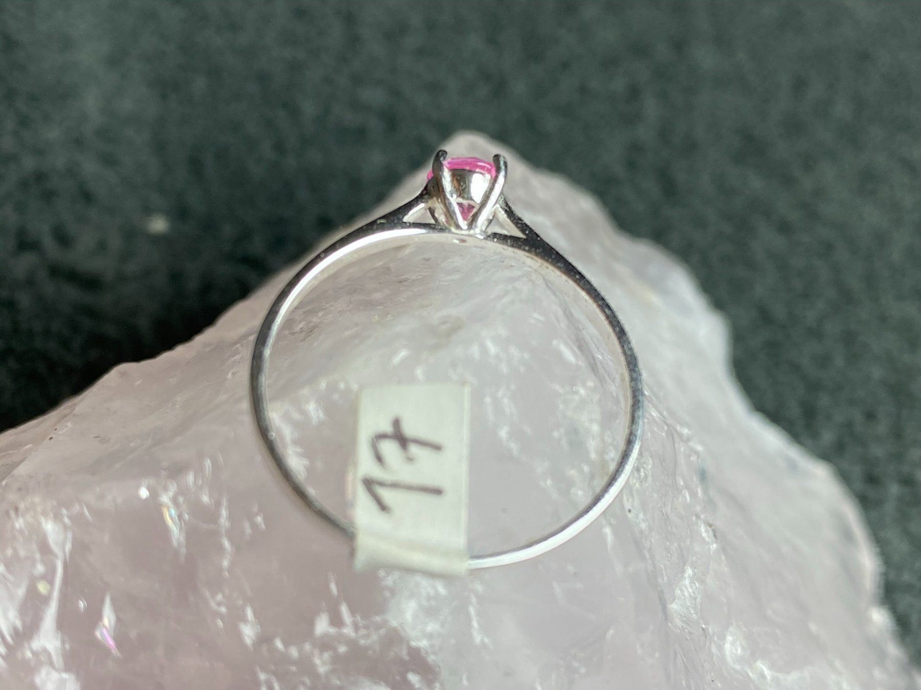 Anelli: Ring Silber 925 mit rosa Stein – Usato da Istighofen venduto da Ringparadies 2