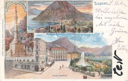Lugano TI Monumento Indipendenza Piazza Giardino