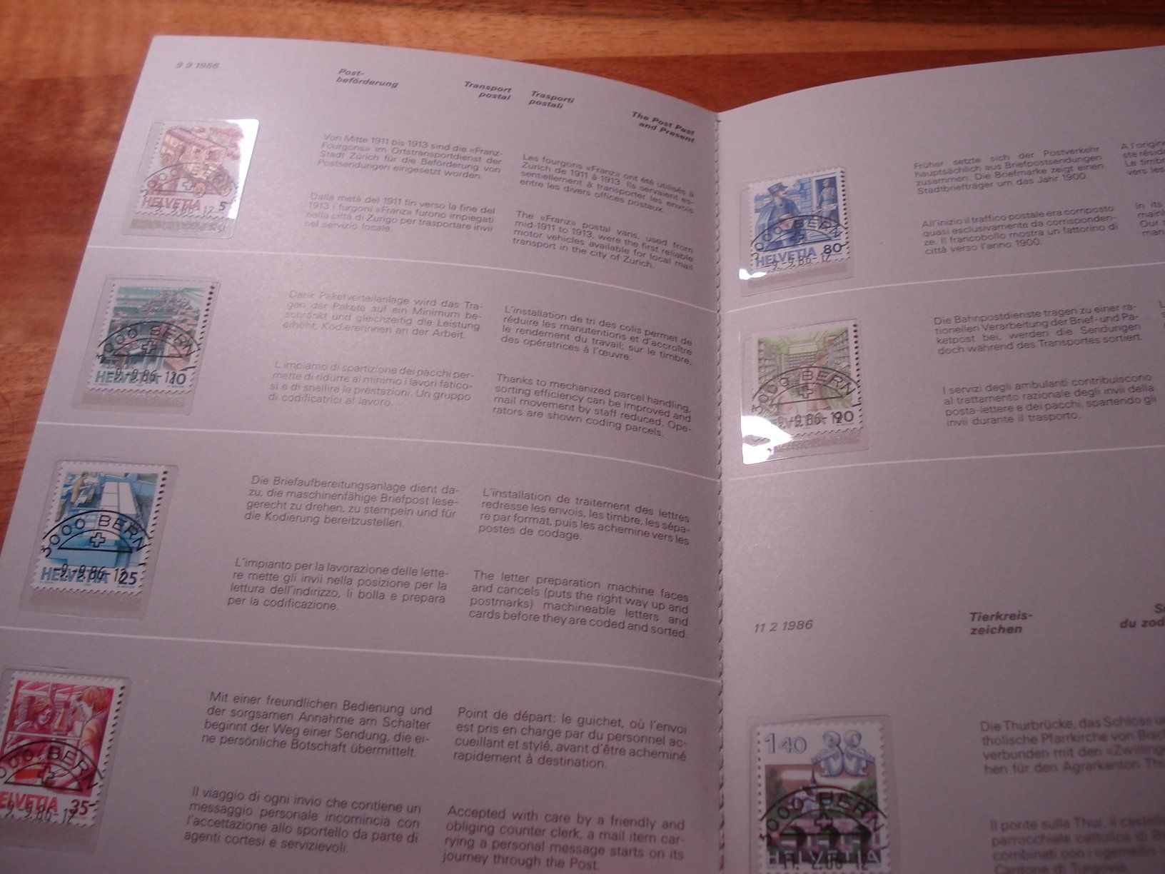 Tutti i francobolli: Jahrbuch Schweiz 1986, ET-o – Usato da Niederwil AG venduto da morostahu 2