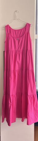 Abito lungo fucsia in cotone – taglia S